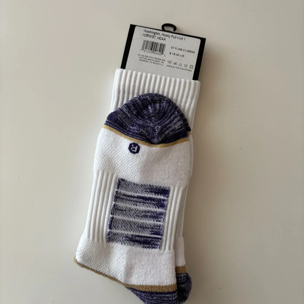 University of Washington Crew Socks - Picture 2 of 3